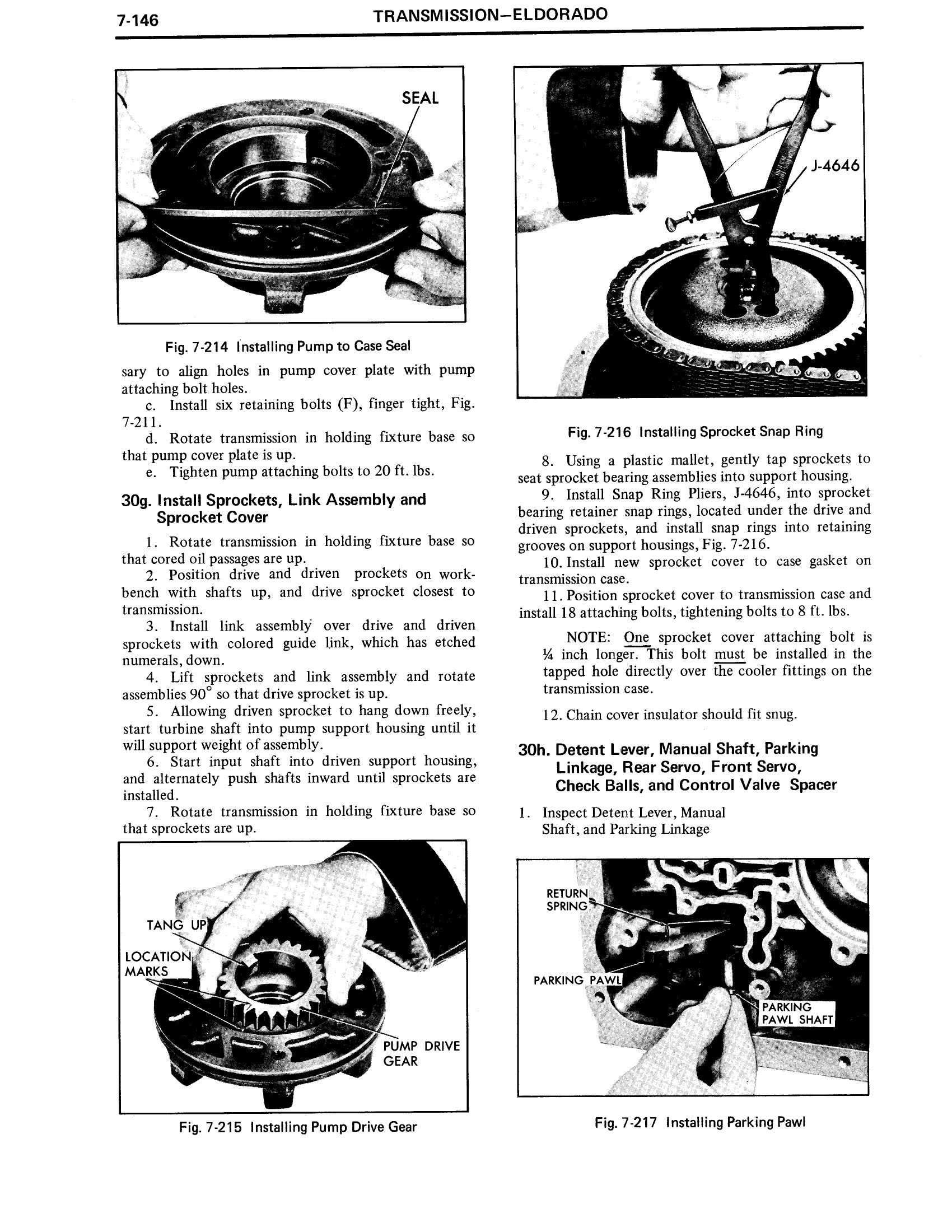 1971 Cadillac Shop Manual Transmission Page 146 of 156